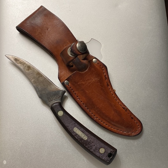 1970’s Old Timer Schrade Vintage Knife Fixed Blade Full Tang original collectors - Picture 3 of 6